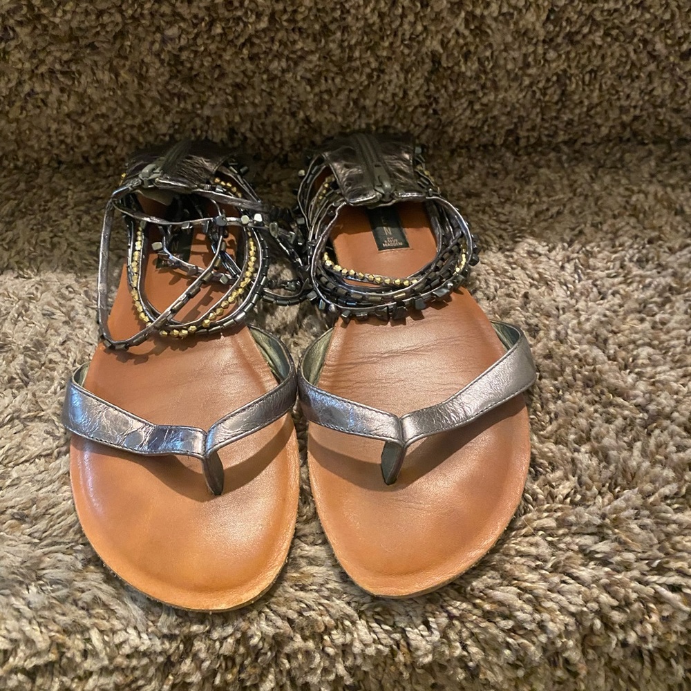 Steve Madden sandals with studded ankle straps